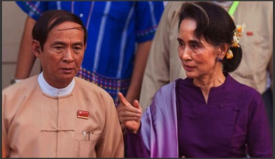  म्यानमारका पूर्वराष्ट्रपति मिन्टलाई आममाफी, नेतृ सुकीको सजाय कटौती 