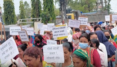  अतिक्रमित जग्गा खाली गराउने निर्णयपछि दाङका भूमिहीन सुकुमवासी आन्दोलित 