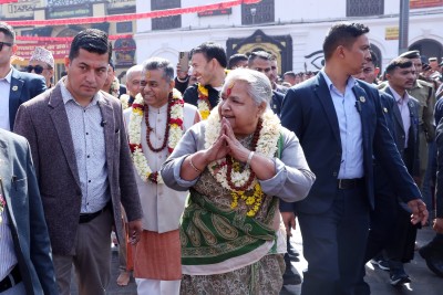  प्रधानमन्त्री कार्कीद्वारा पशुपतिमा रुद्राभिषेक पूजा 