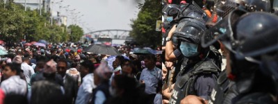  पानी पर्दा पनि शिक्षकहरूले सडक छाडेनन् 