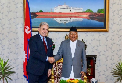  सङ्कटबाट बच्न मिलेर काम गर्न न्युजिल्याण्डका उपप्रधानमन्त्रीलाई राष्ट्रपतिको आग्रह 