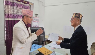  झापा ३ बाट राजेन्द्र लिङ्देनको उम्मेदवारी दर्ता 