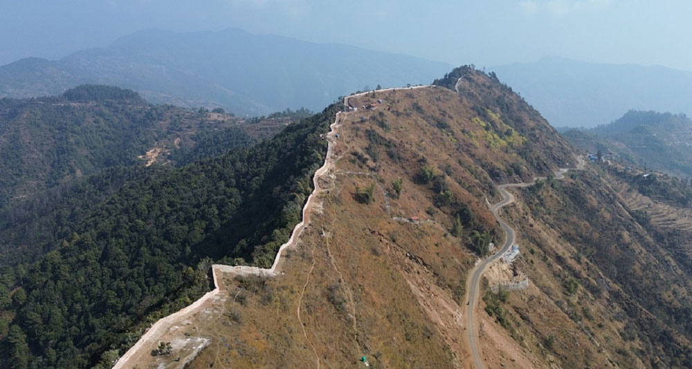 खोटाङमा बन्यो ‘मिनी ग्रेटवाल’, सगरमाथासँगै हिमशृंखलाको दृष्यावलोकन