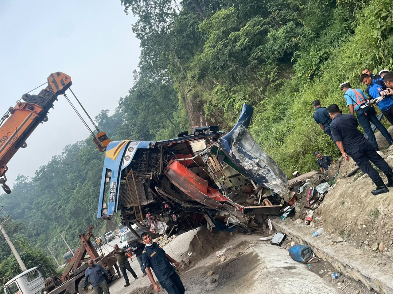 दाउन्ने दुर्घटना अपडेटः मृतक सबैको सनाखत