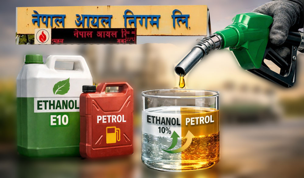 इथानोल मिश्रित पेट्रोल : ऊर्जा आयात घटाउने र रोजगारी बढाउने नीति लागू