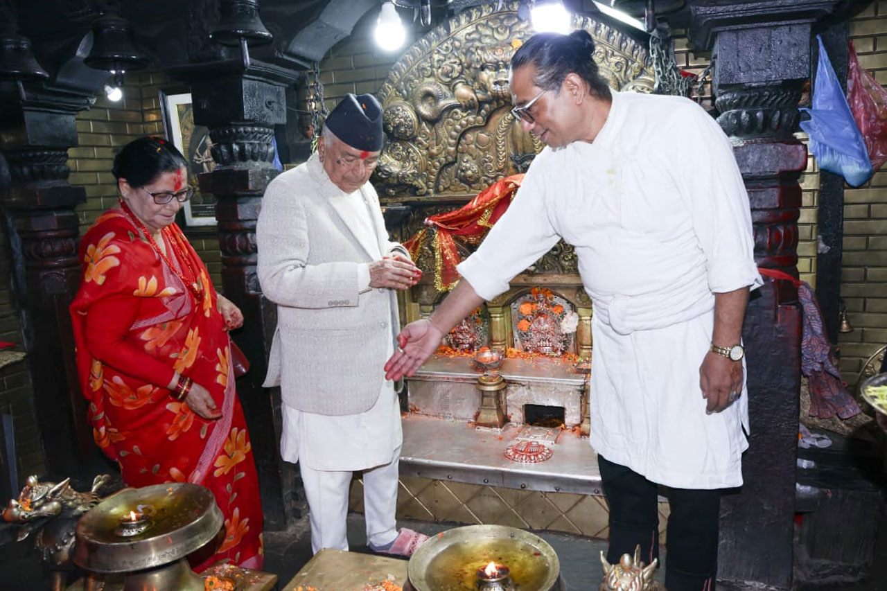 राष्ट्रपति पौडेलद्वारा शक्तिपीठहरूमा पूजाआराधना एवं दर्शन