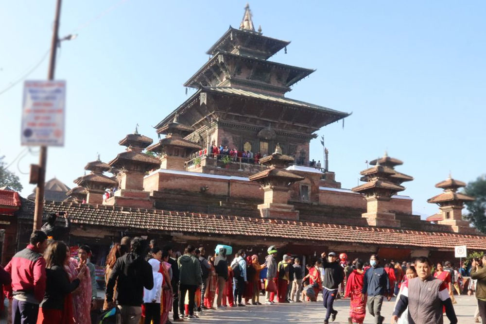 महानवमीमा तलेजु भवानी मन्दिर खुला हुने, बिहान ५ बजेदेखि भक्तजनले दर्शन गर्न पाउने